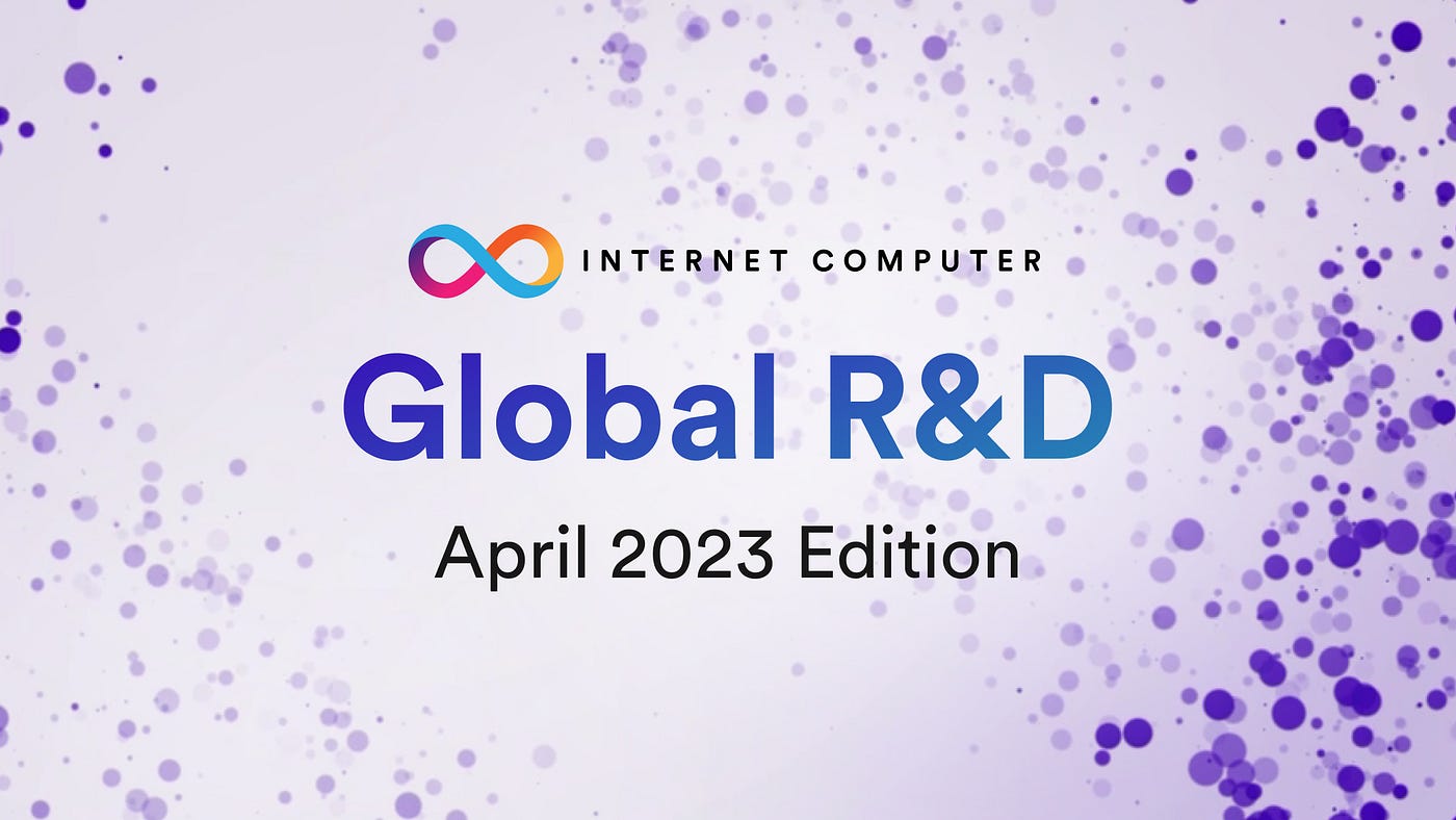 Global R&D: April 2023 Edition. CigDAO aims to make crypto fun, a… | by  DFINITY | The Internet Computer Review | Medium