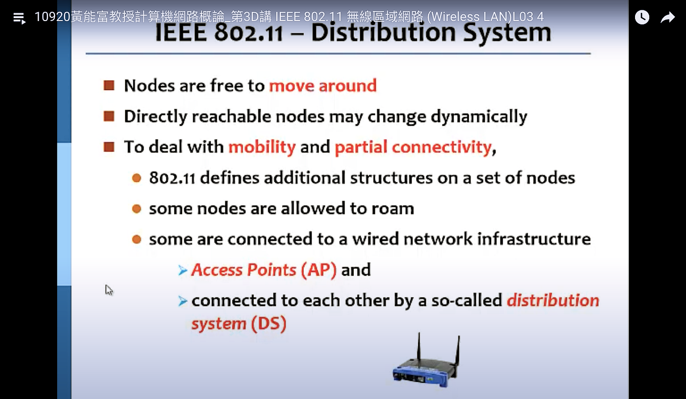 計算機網路概論】IEEE 802.11 無線區域網路(Wireless LAN) Part II | by 朱痕染跡璧有瑕| Medium