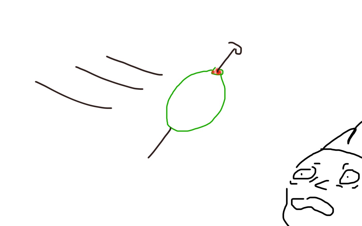 An Olive Falls Over