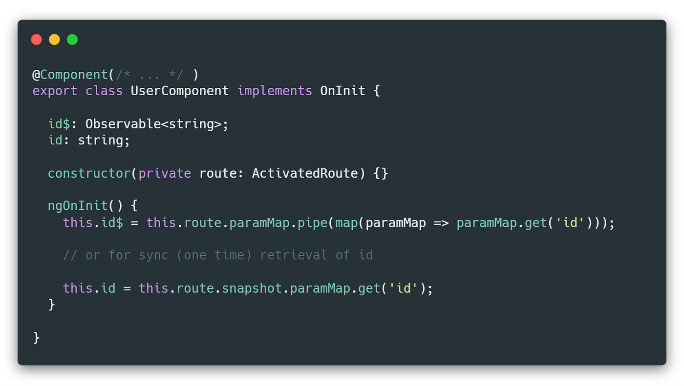 How To Get Route Path Parameters In Non-Routed Angular Components 🦀 | by  Tomas Trajan | Medium