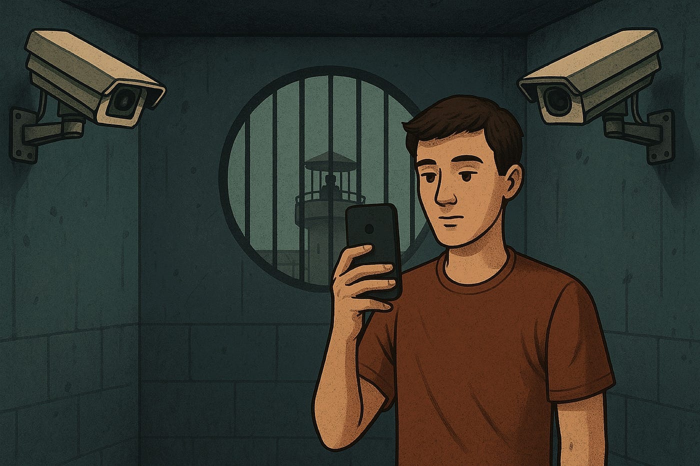 Ilustrasi panoptikon di era digital