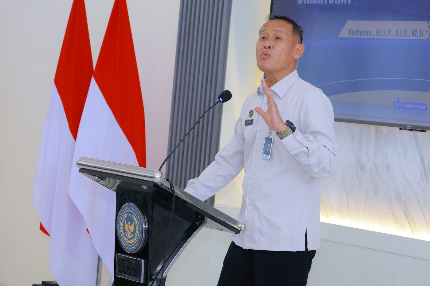 Penguatan Pencegahan Maladministrasi, Lapas Mojokerto Ikuti Pengarahan Kakanwil Ditjenpas Jatim