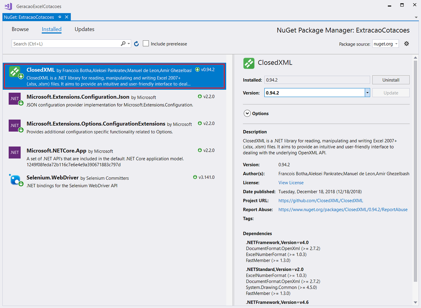 NET Core 2.2 + Excel: gerando um arquivo .xlsx com ClosedXML | by