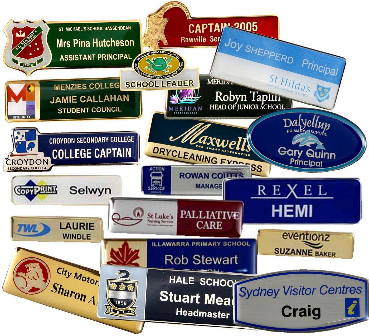 Custom Name Badges Australia -Professional Name Badges for Every Business