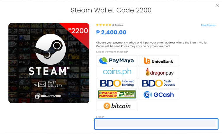 How to buy Steam Wallet Codes using Bitcoin in the Philippines | by Ken  Karlo | Medium