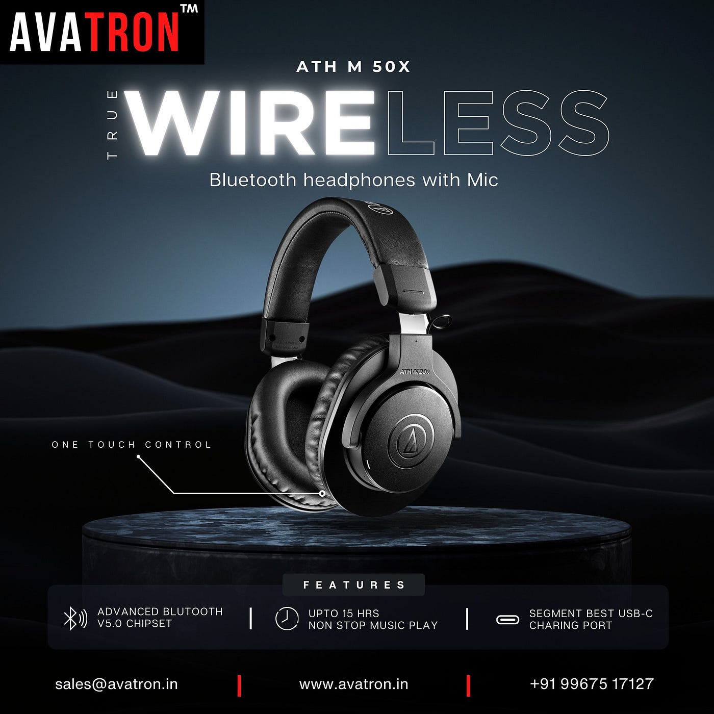 Experience Sound Without Limits — Smart Wireless Headphones from Avatron