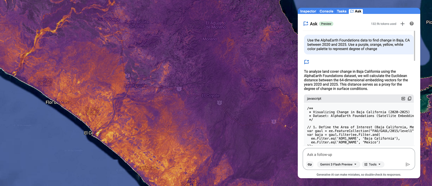 Accelerate Geospatial Coding with AI in Google Earth Engine