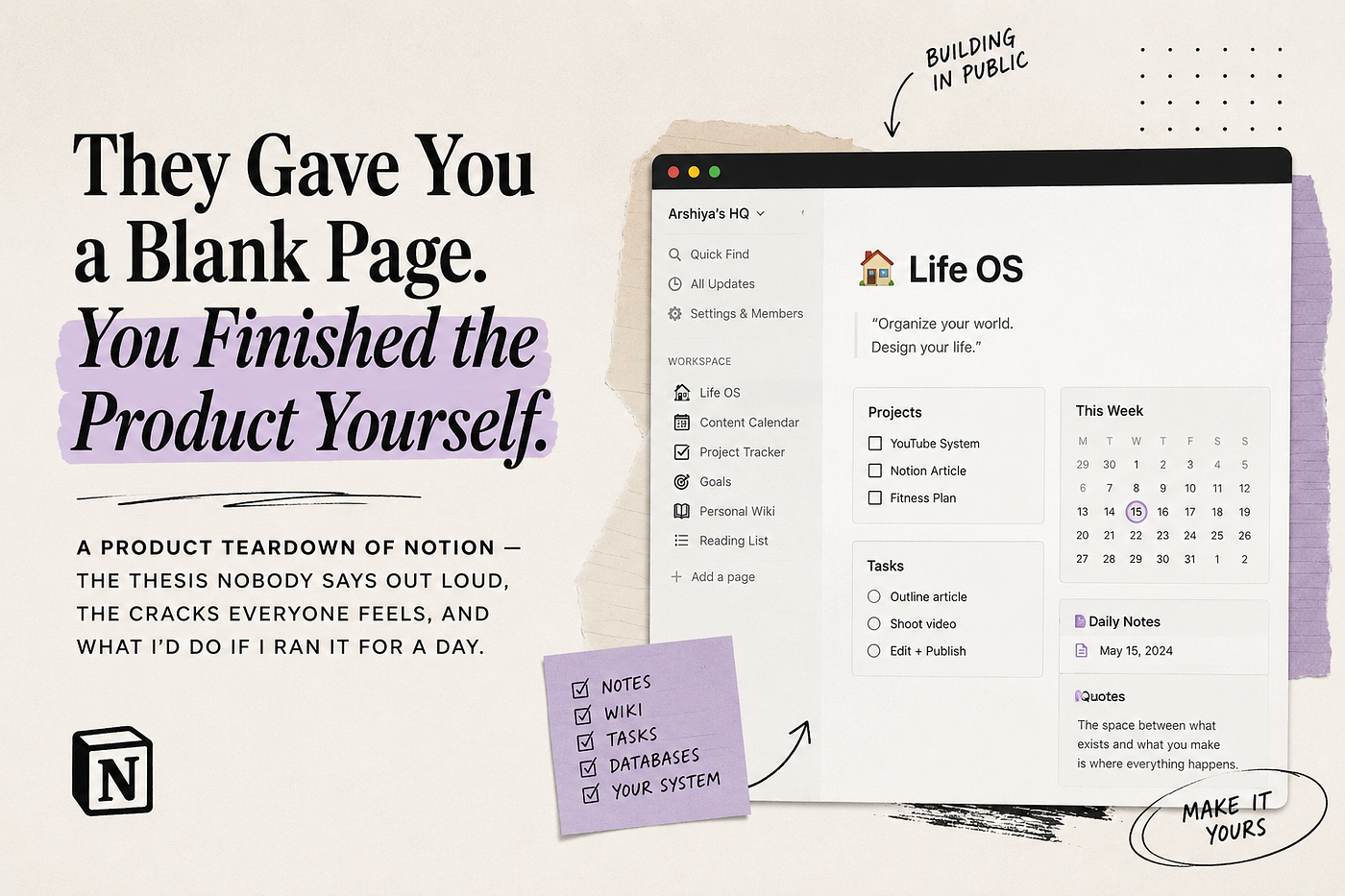 The Productivity App That Became a Self-Portrait