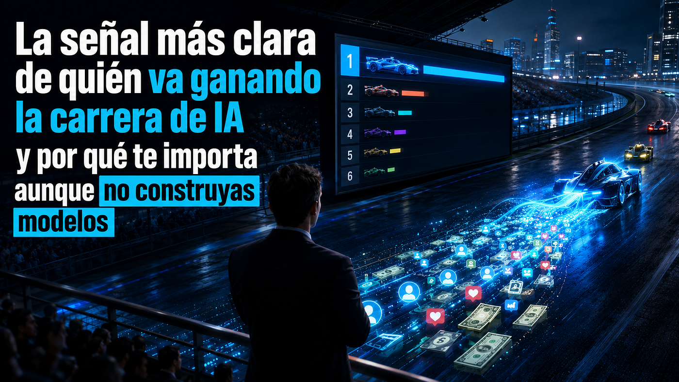 La señal más clara de quién va ganando la carrera de IA y por qué te importa aunque no construyas…
