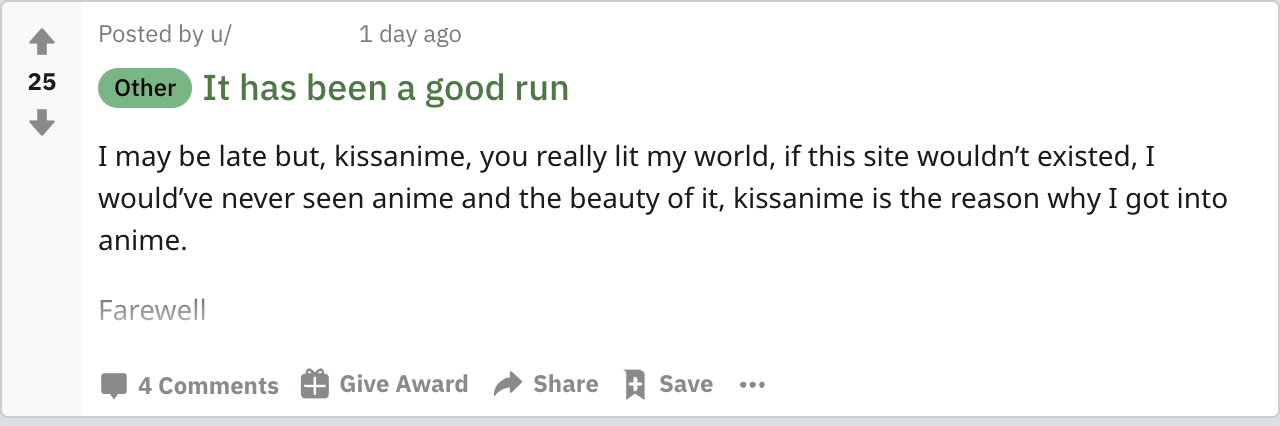 Reason why KissAnime was shut down? : r/KissAnime