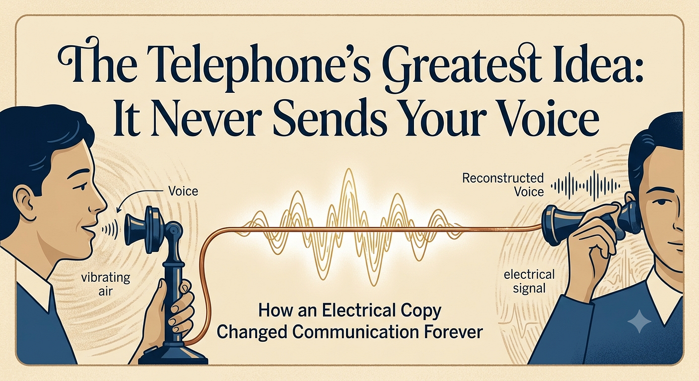 The Telephone’s Greatest Idea: It Never Sends Your Voice
