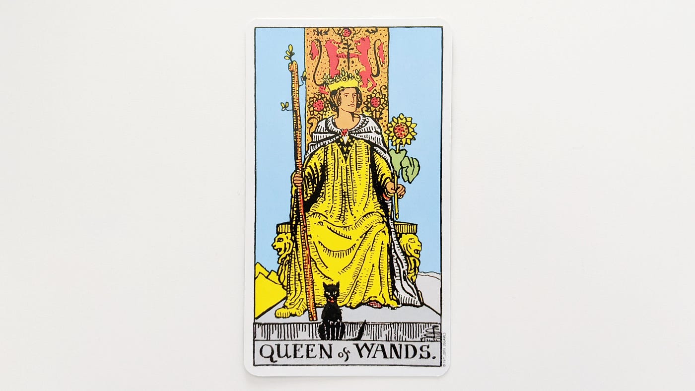 The Queen of Wands tarot card meanings  Wands tarot, Tarot book, Tarot  cards for beginners