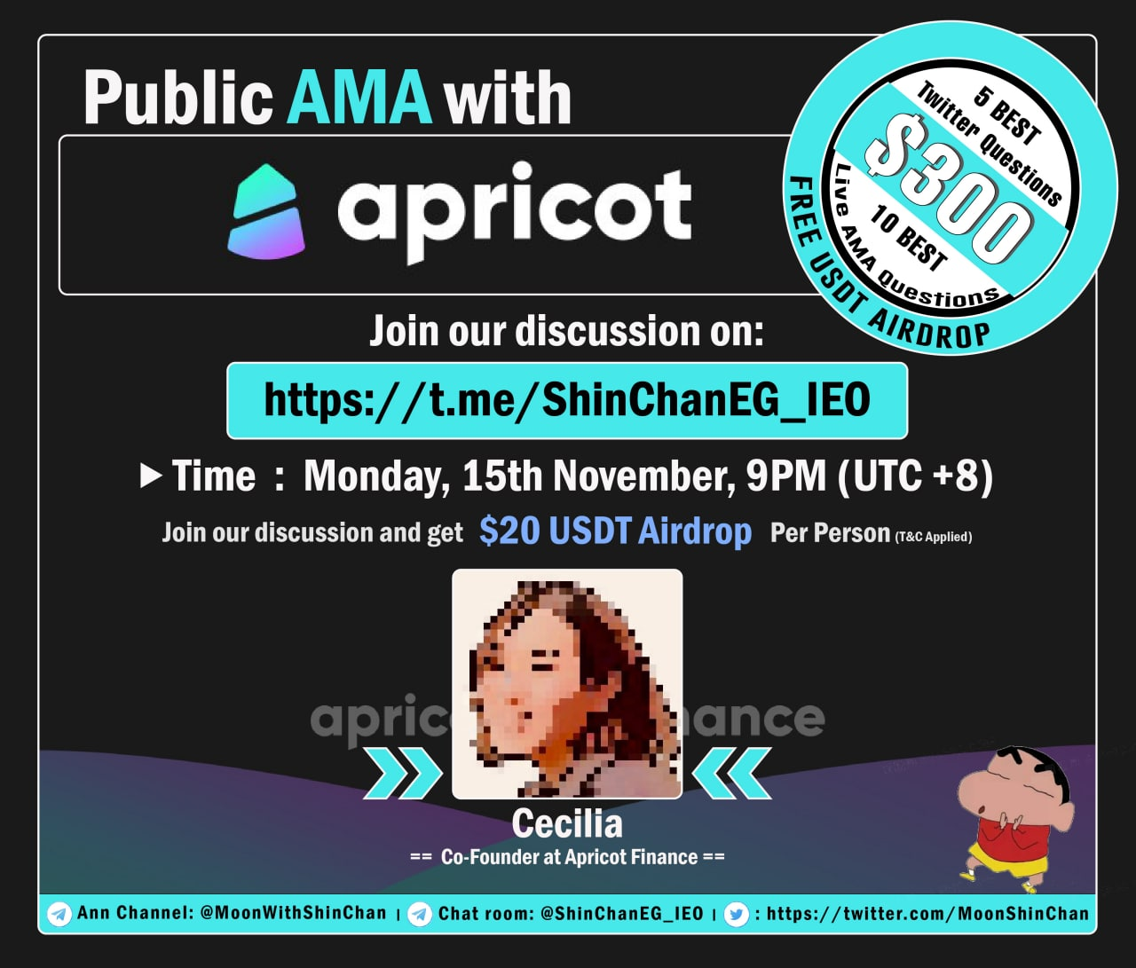Apricot Finance AMA Summary Recap with Shin Chan Community | by  Shinchanieoalerts | Medium