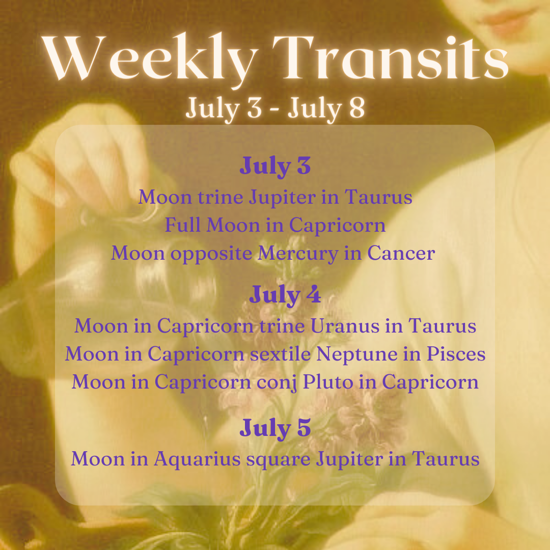 Choose Grounding Astrology Transits for July 3 July 8 by