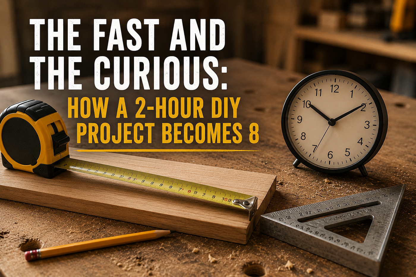 The Fast and the Curious: How a 2-Hour DIY Project Becomes 8