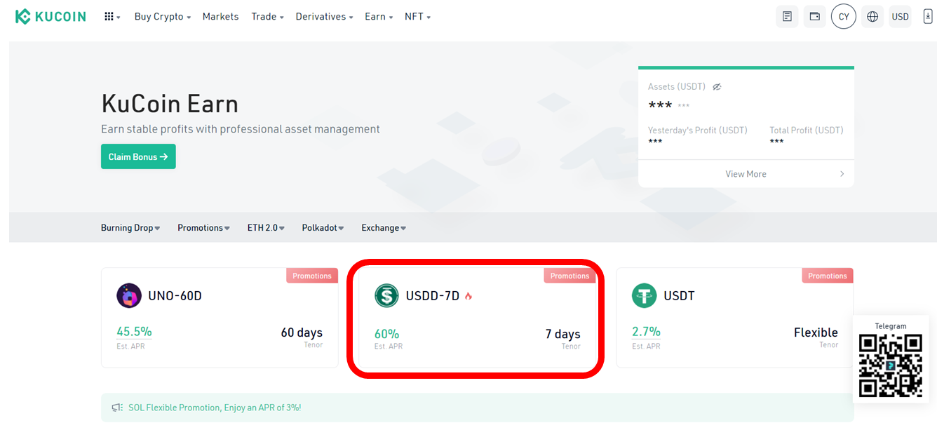 How To Earn 60% APR On USDD Stablecoin on Kucoin: A Review & Tutorial | by  Trader FX | Coinmonks | Medium