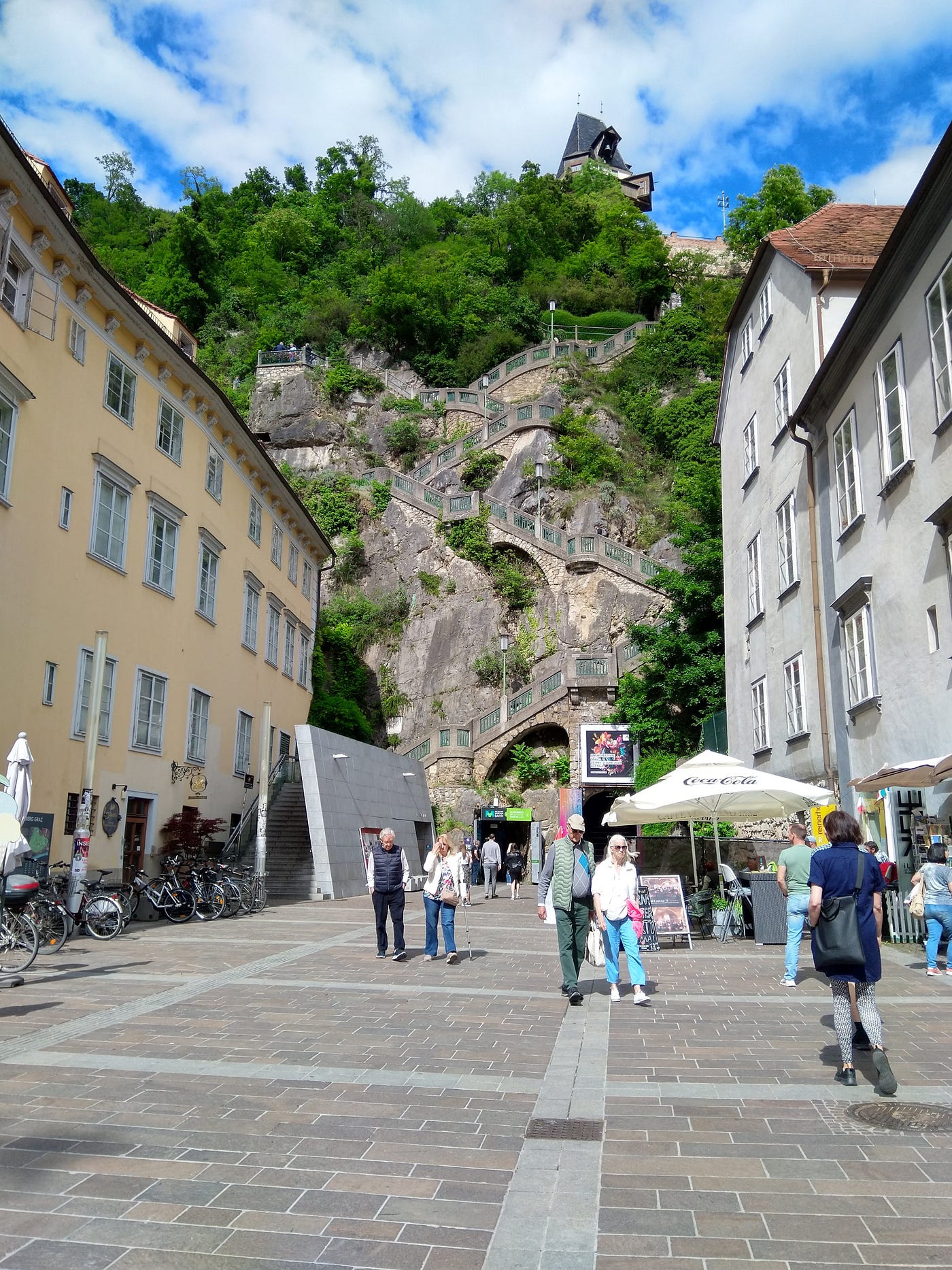 Graz Schloßbergsteig in May 2024. Photo by author
