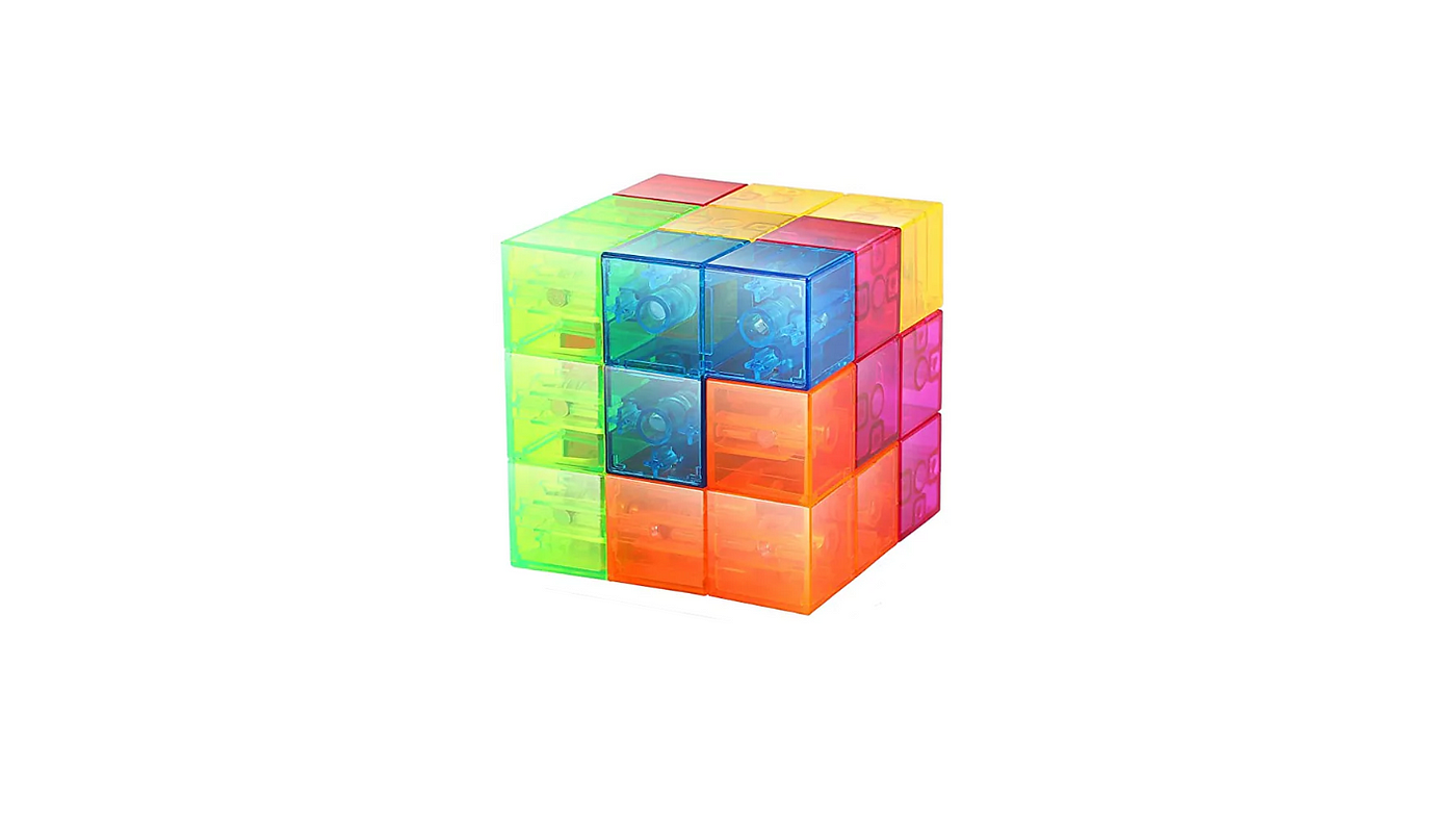 480 solutions of the Magic magnetic cube puzzle, by Marian Čaikovski