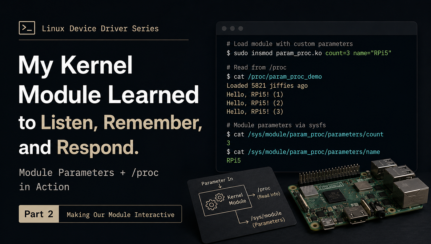 My Kernel Module Could Only Say “Hello”… So I Taught It to Have a Conversation