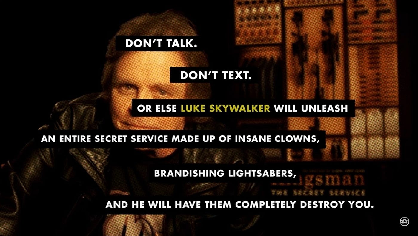 Don't Talk PSA, Mark Hamill