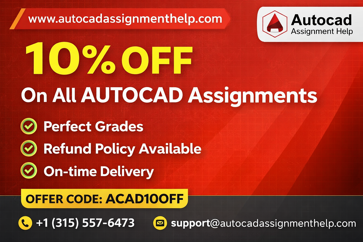 🚀 Elevate Your Grades with Expert AutoCAD Assignment Solutions — Limited Time Offer! 🎯