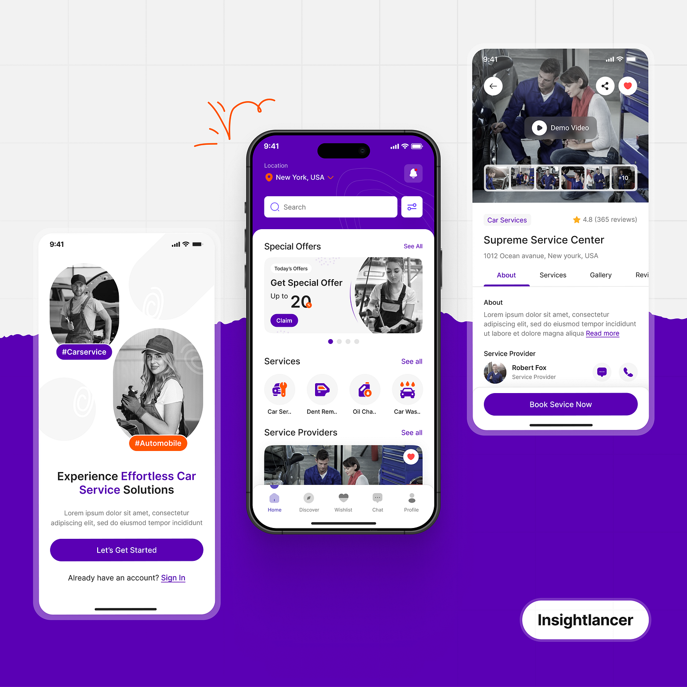 Car Service Booking Mobile App UIUX Design |Figma | App Design