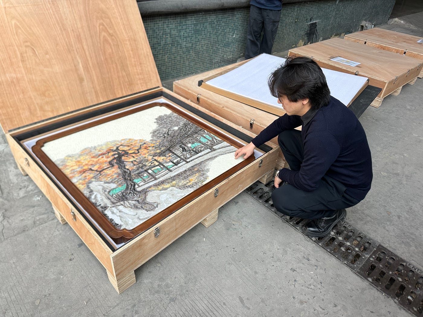 Livraison spéciale de 18 mosaïques uniques pour le Bâtiment C