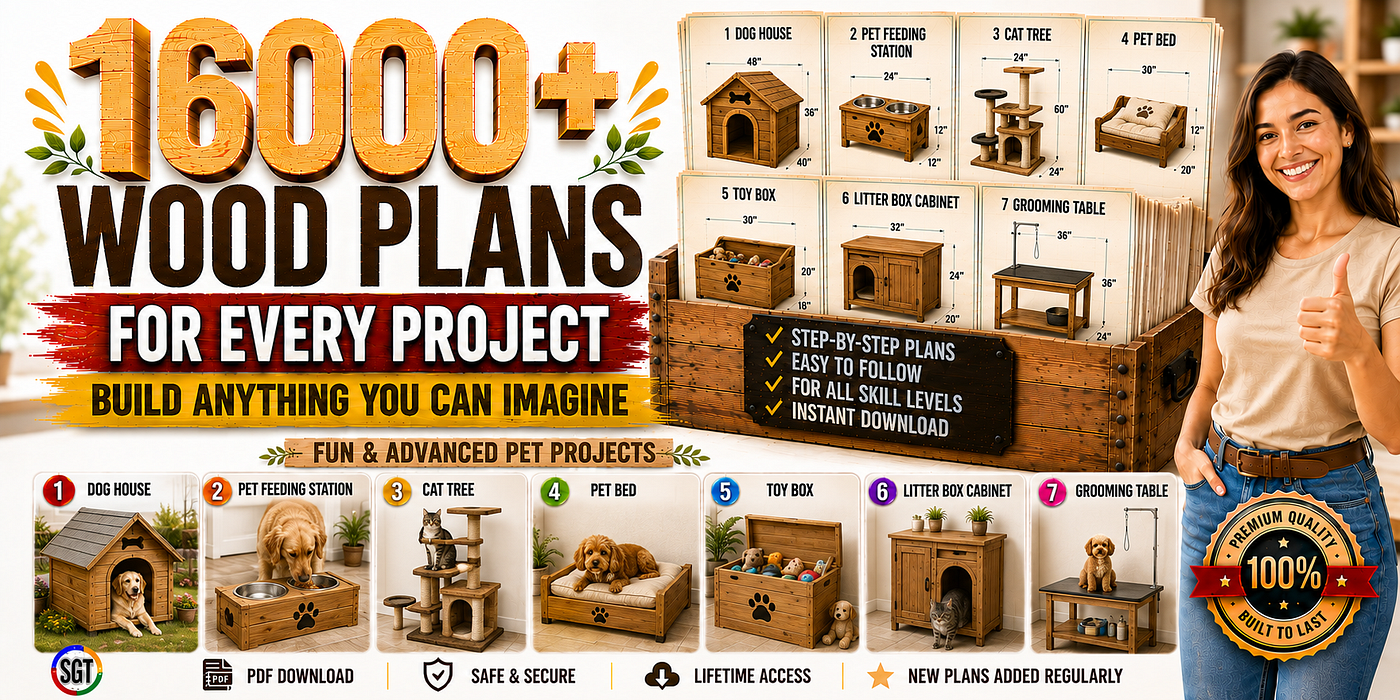 Olivia’s 10 Wooden Pet Projects: A Handmade Home for Her Furry Friends