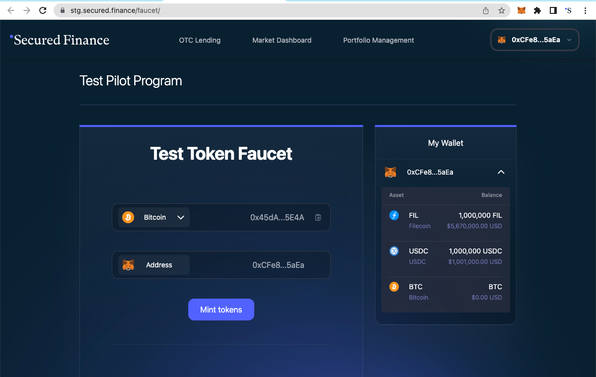 Preparing Test Tokens for Practice | by Secured Finance Official | Secured  Finance | Medium