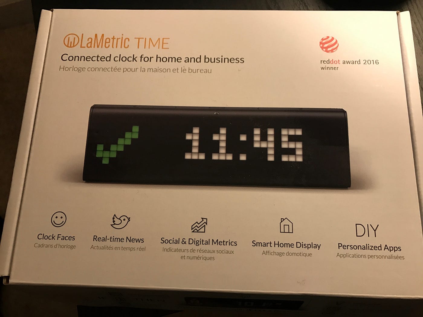 LaMetric - Horloge connectée LaMetric Time