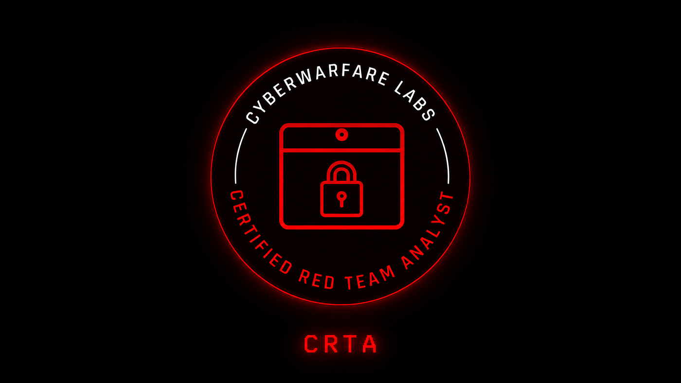 CRTA Exam Writeup — Passed | CyberWarFare Labs