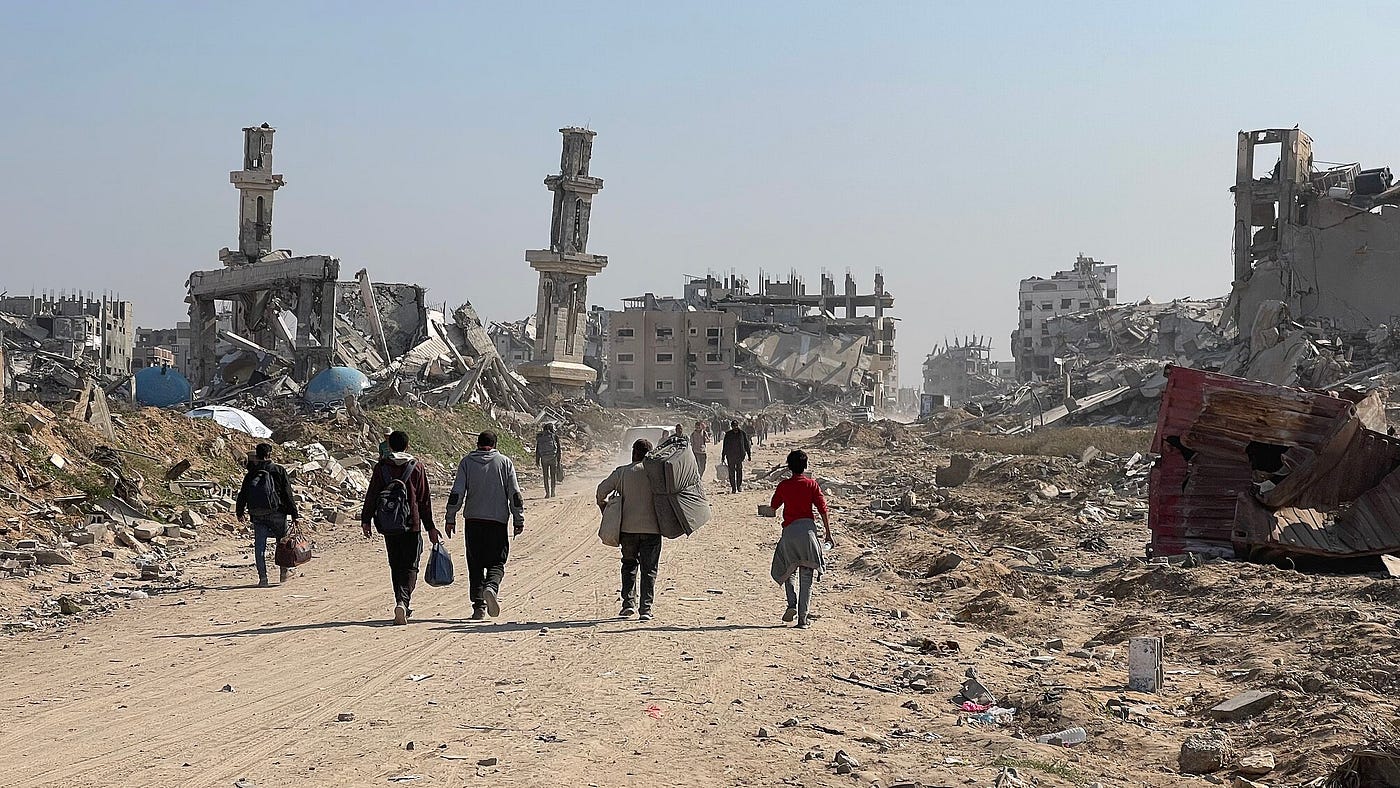 Forced Displacement of Gaza Strip Residents During the Gaza-Israel War, via Wikimedia Commons(CC BY-SA 4.0).