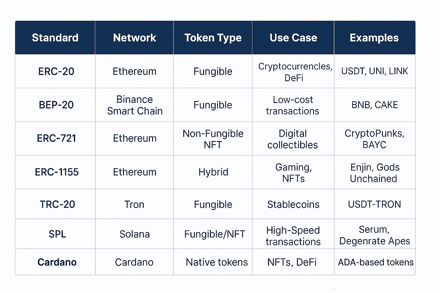 Top Crypto Token Standards: ERC-20, BEP-20, and Solana Explained | Medium