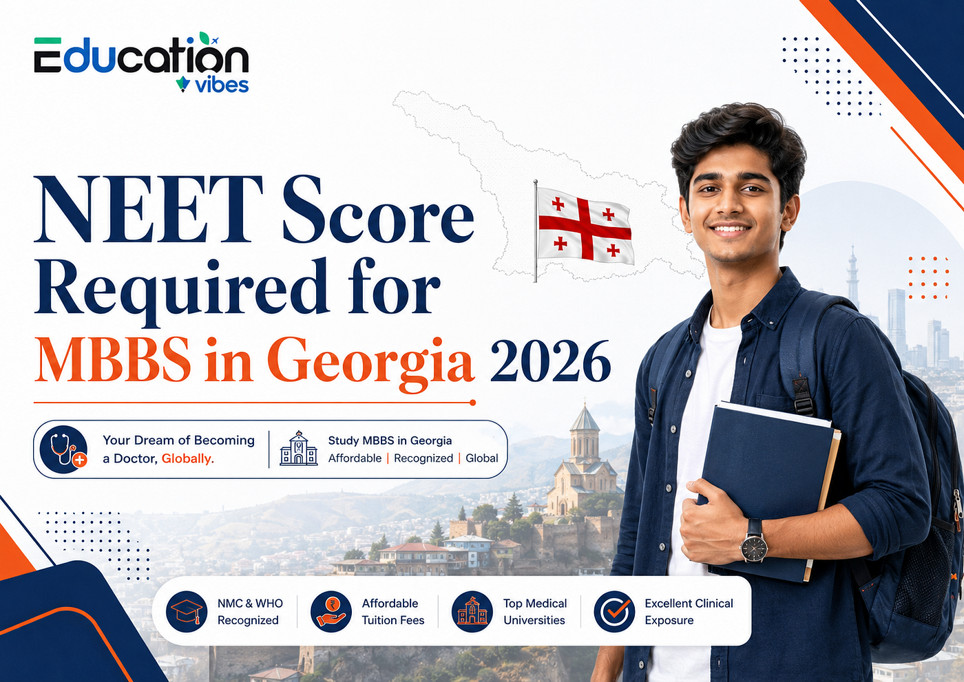 NEET Score Required for MBBS in Georgia 2026