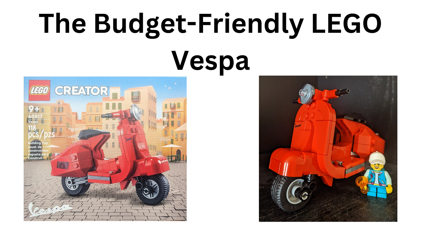 I see your wooden Vespa, and raise you a Lego Vespa.