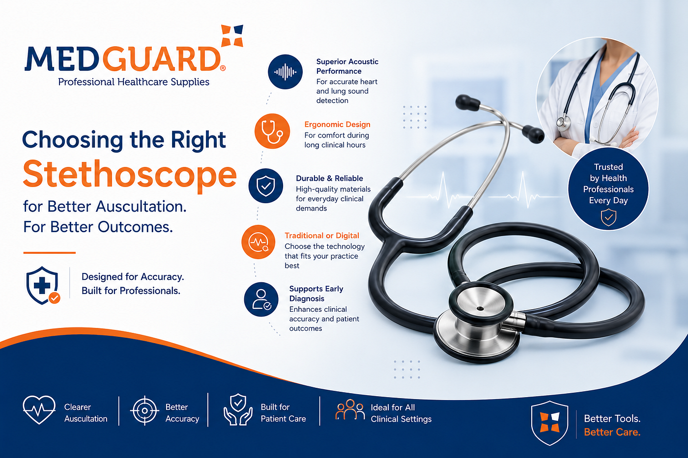 Clinical Accuracy Starts with the Right Stethoscope: A Guide for Healthcare Professionals
