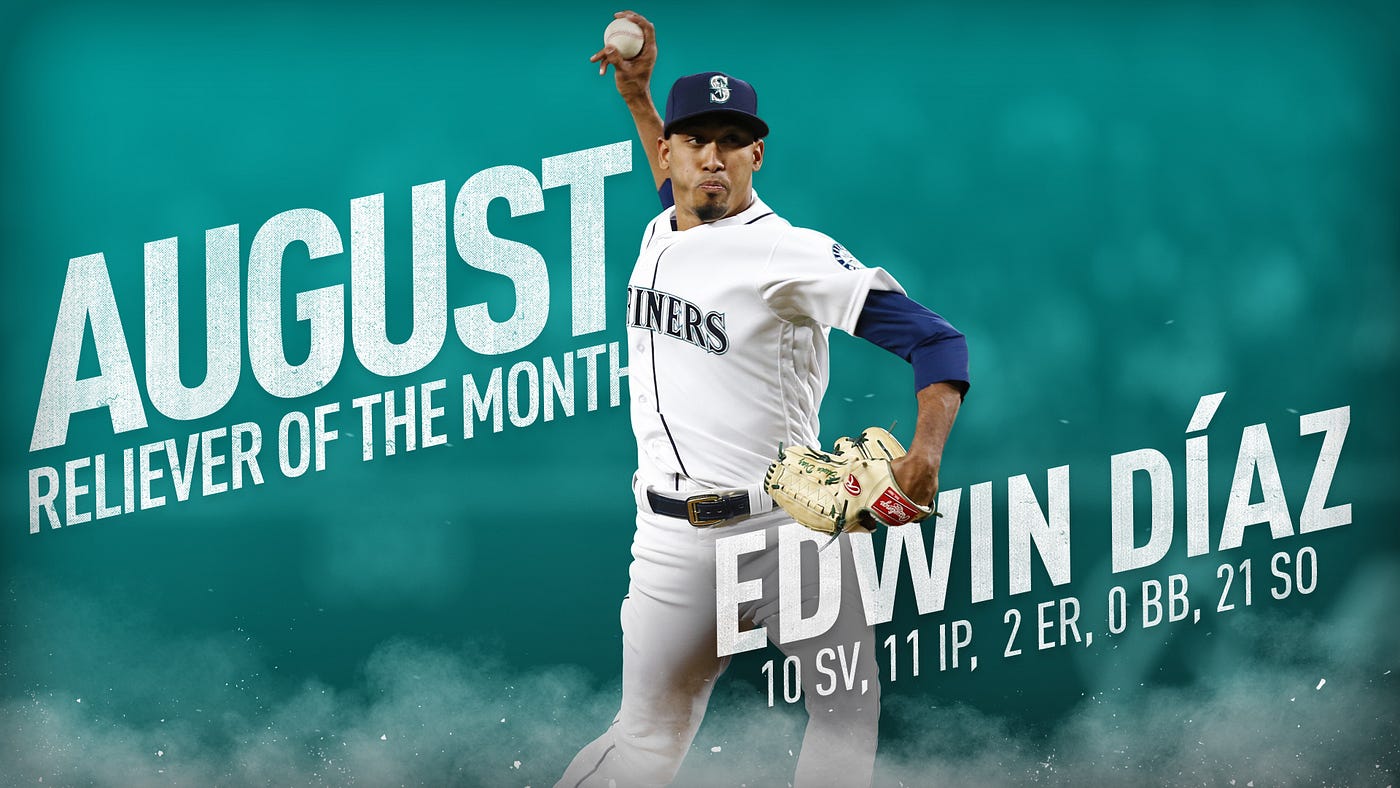 Edwin Díaz Receives 3rd Consecutive AL Reliever of the Month