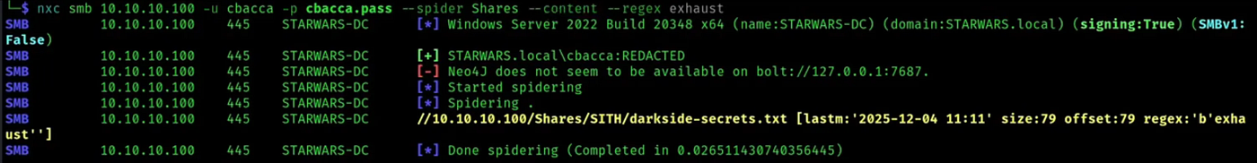 Search File in a share