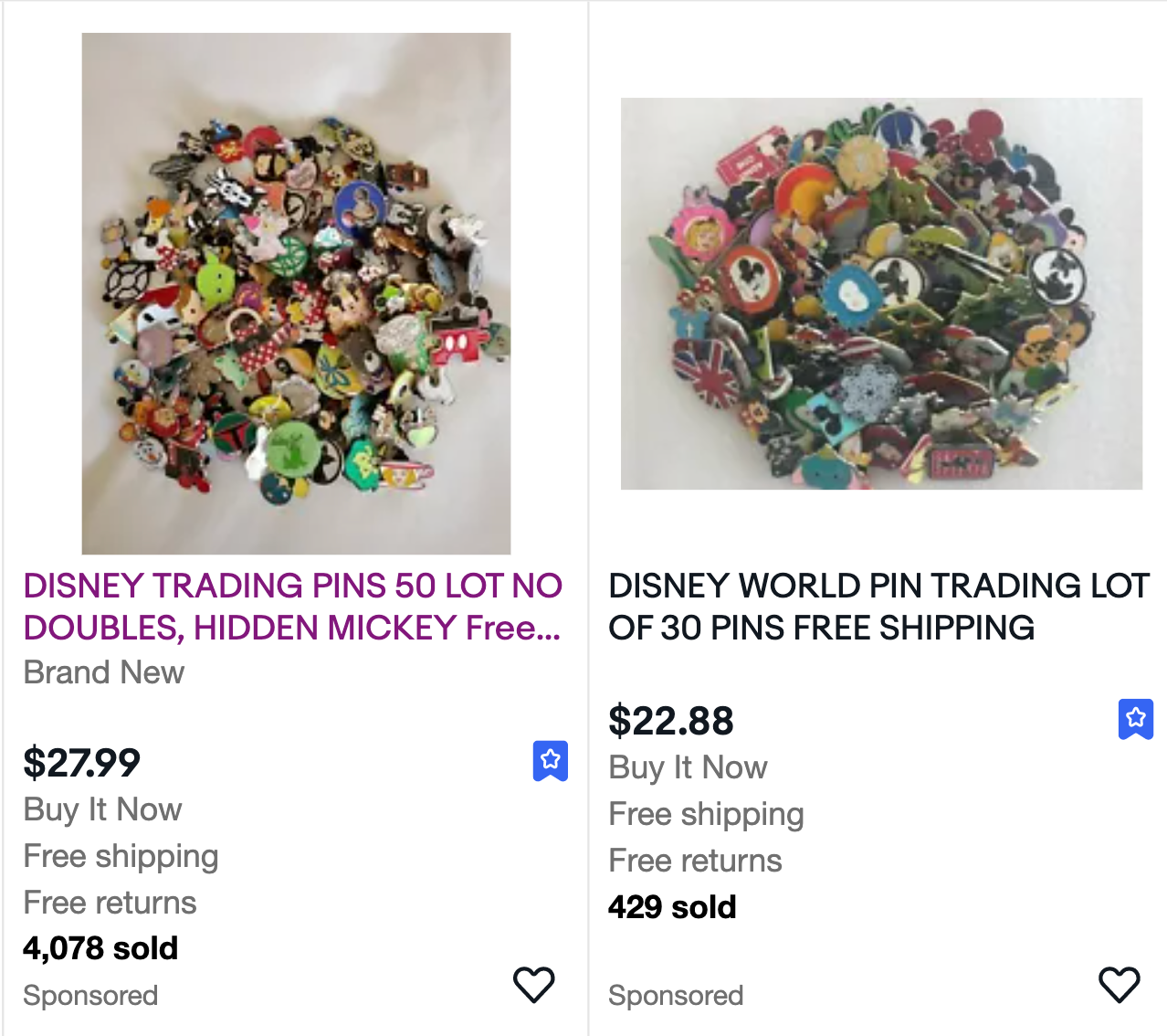 DISNEY TRADING PINS 50 LOT, NO DUPLICATES, + Free Mickey Lanyard & Free  Shipping