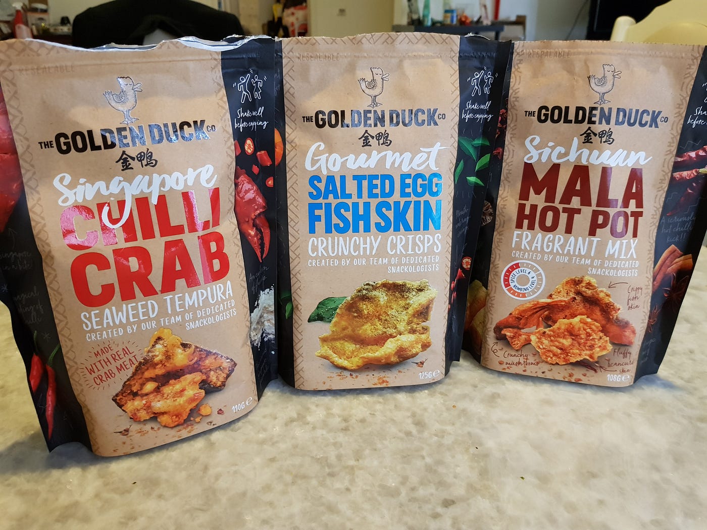 THE GOLDEN DUCK Salted Egg Fish Skin snack range [Review] | Medium