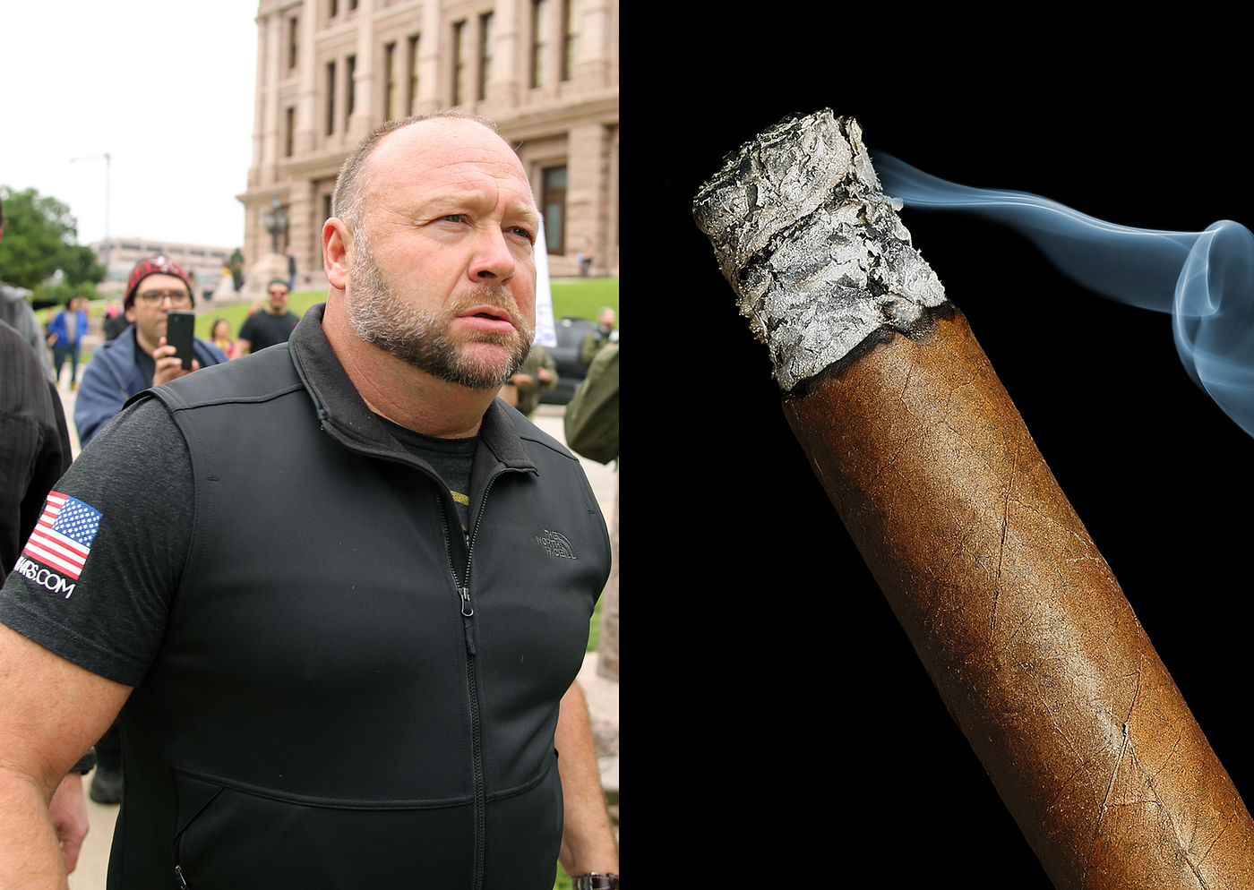 does alex jones smoke cigarettes Alex Jones or a Cigar?. It's hard to tell them apart. | by James Klein |  The Haven