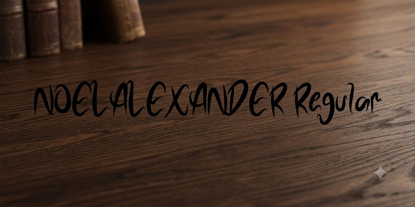 NOELALEXANDER Regular Font : AtoZ Font