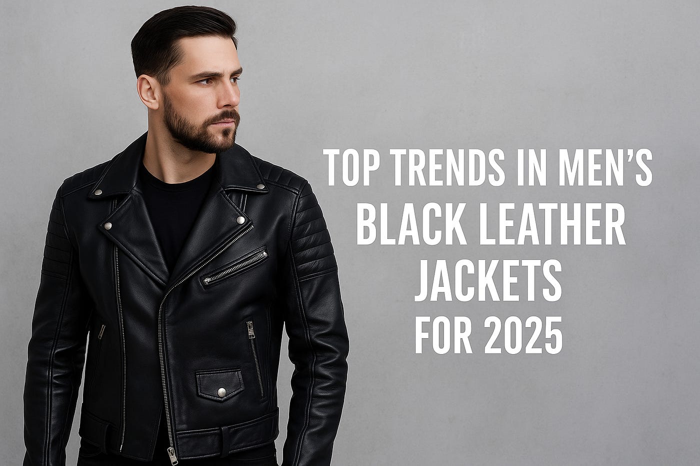 Top Trends in Men’s Black Leather Jackets for 2025