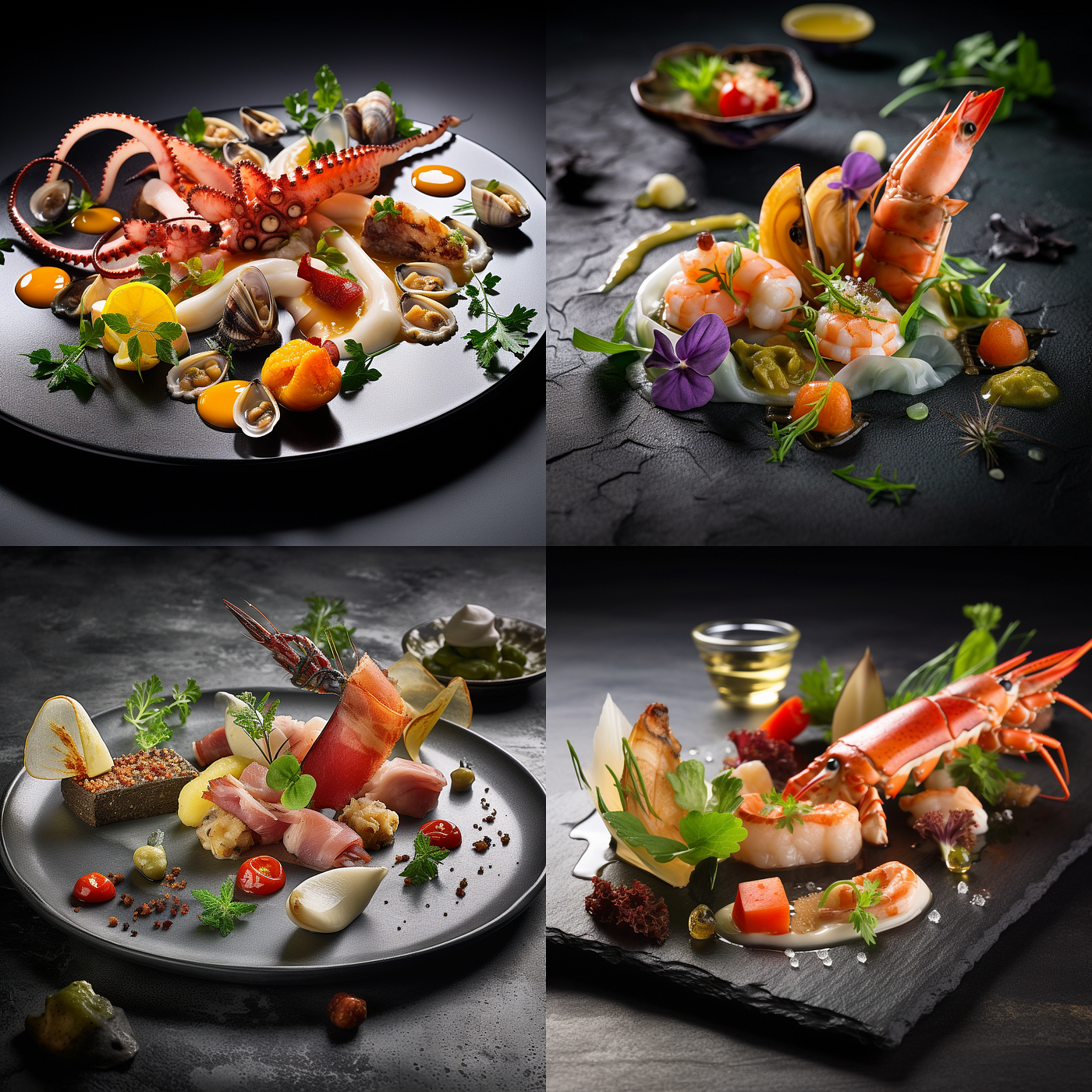 Nano Banana AI-generated food photography for restaurants - ultra-realistic food images and interactive menus for F&B industry
