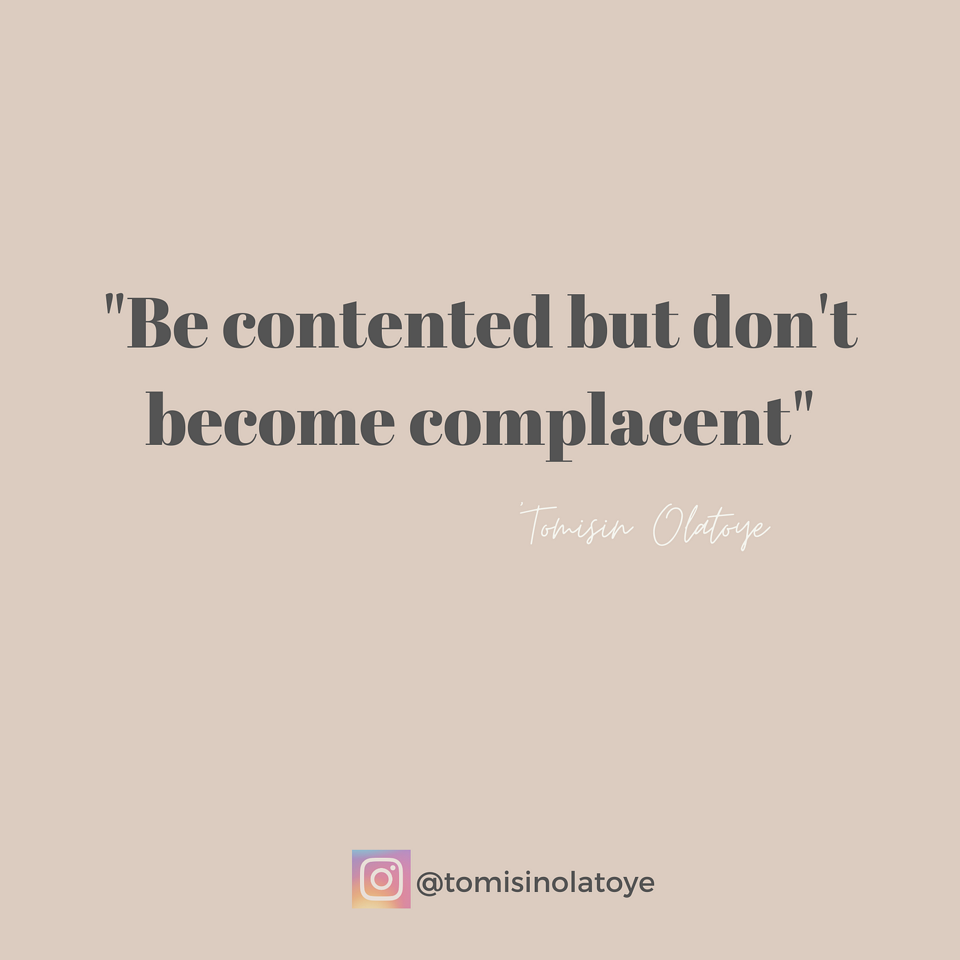 What does complacent mean discount