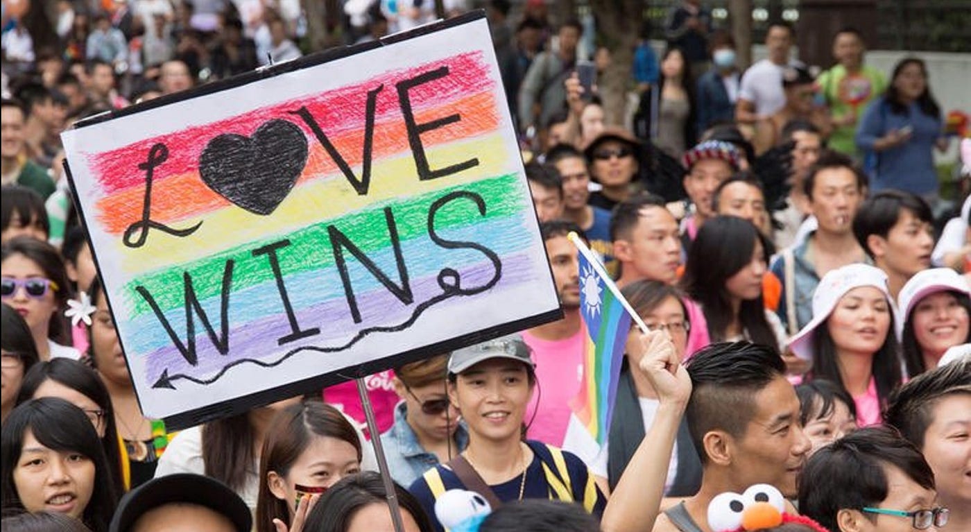 Taiwan Becomes First Asian Country to Legalize Same-sex Marriage by Katie Livingstone Medium