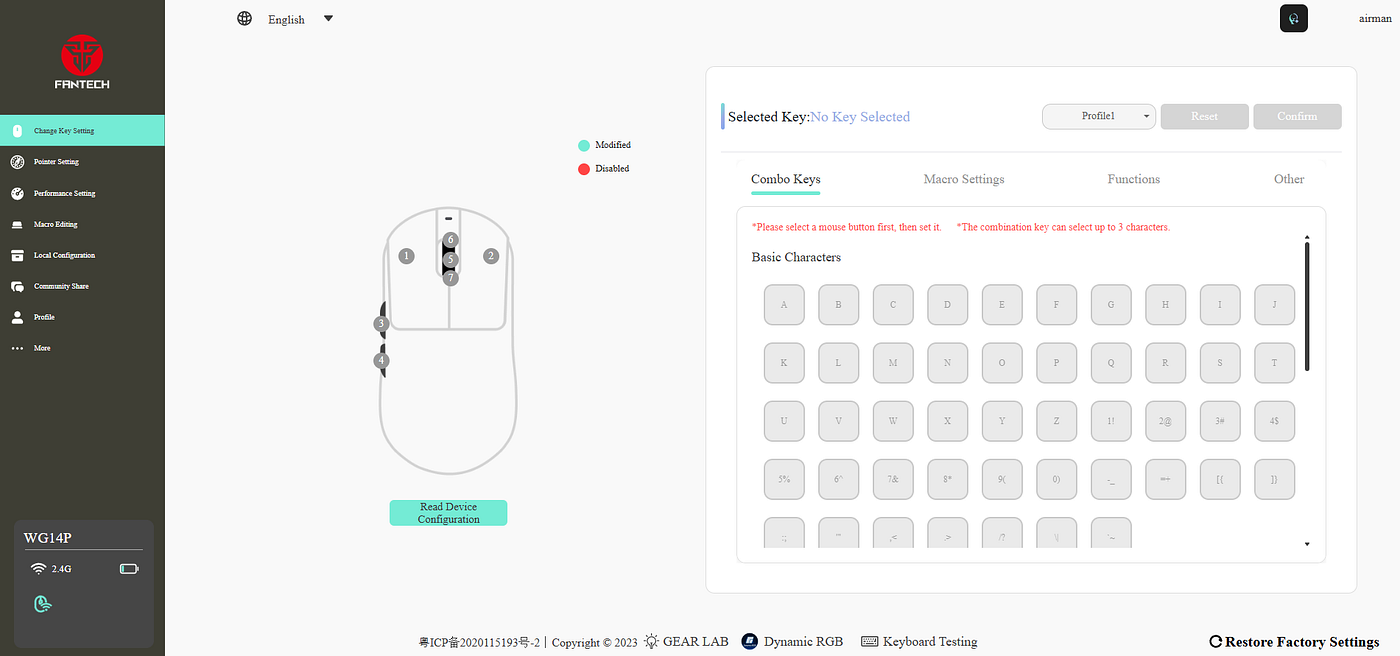 qmk.top is Fantech’s answer to web software