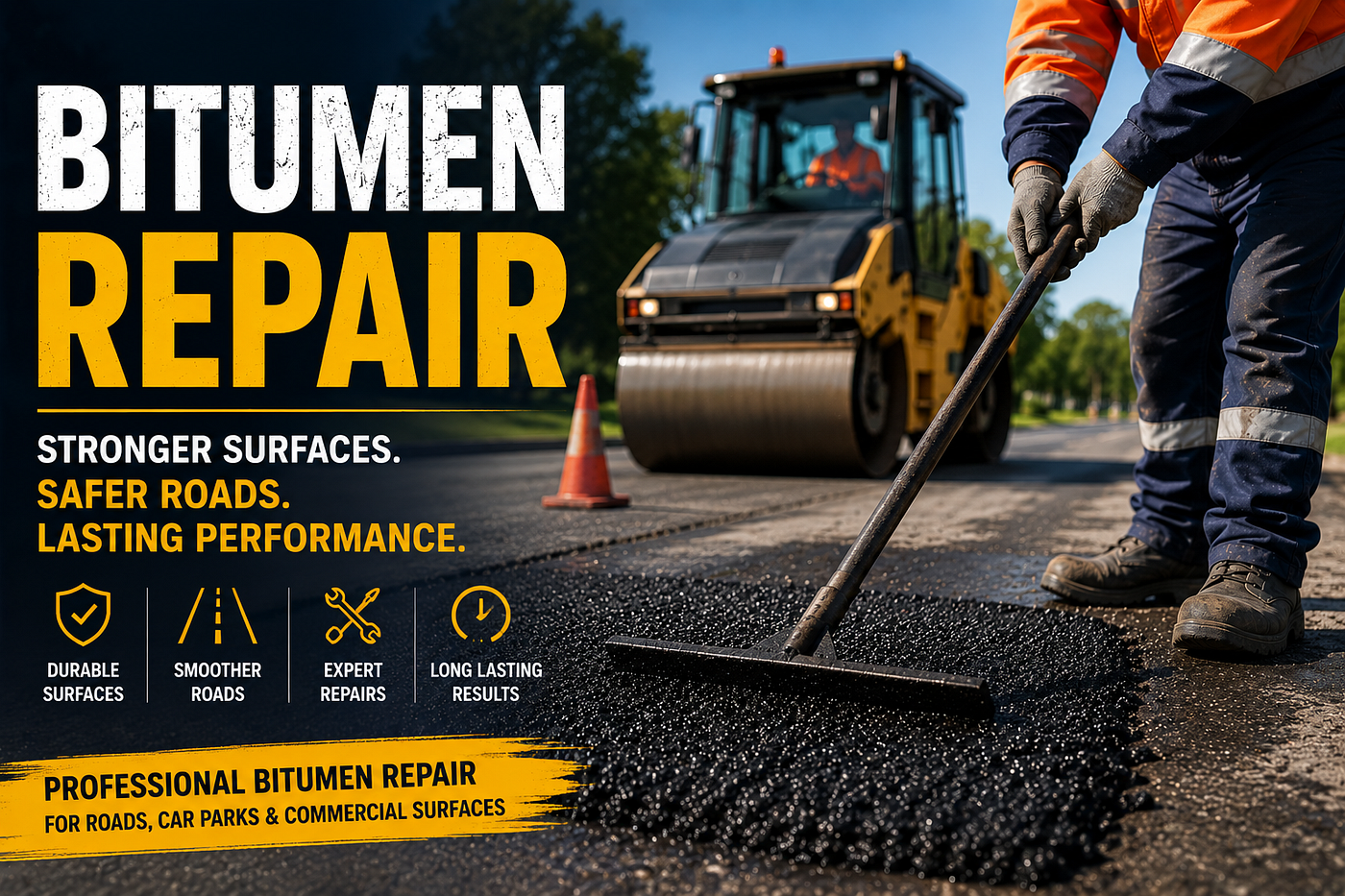 Bitumen Repair: Prevent Cracks, Potholes, and Costly Pavement Failures