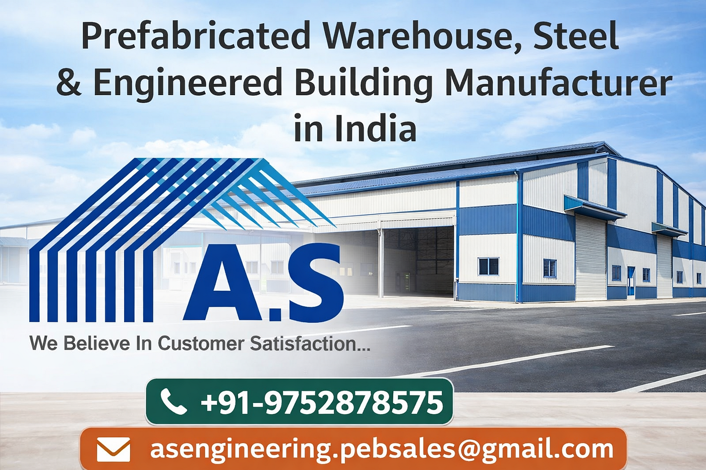 Best Prefabricated Warehouse, Steel & Engineered Building Manufacturer in India
