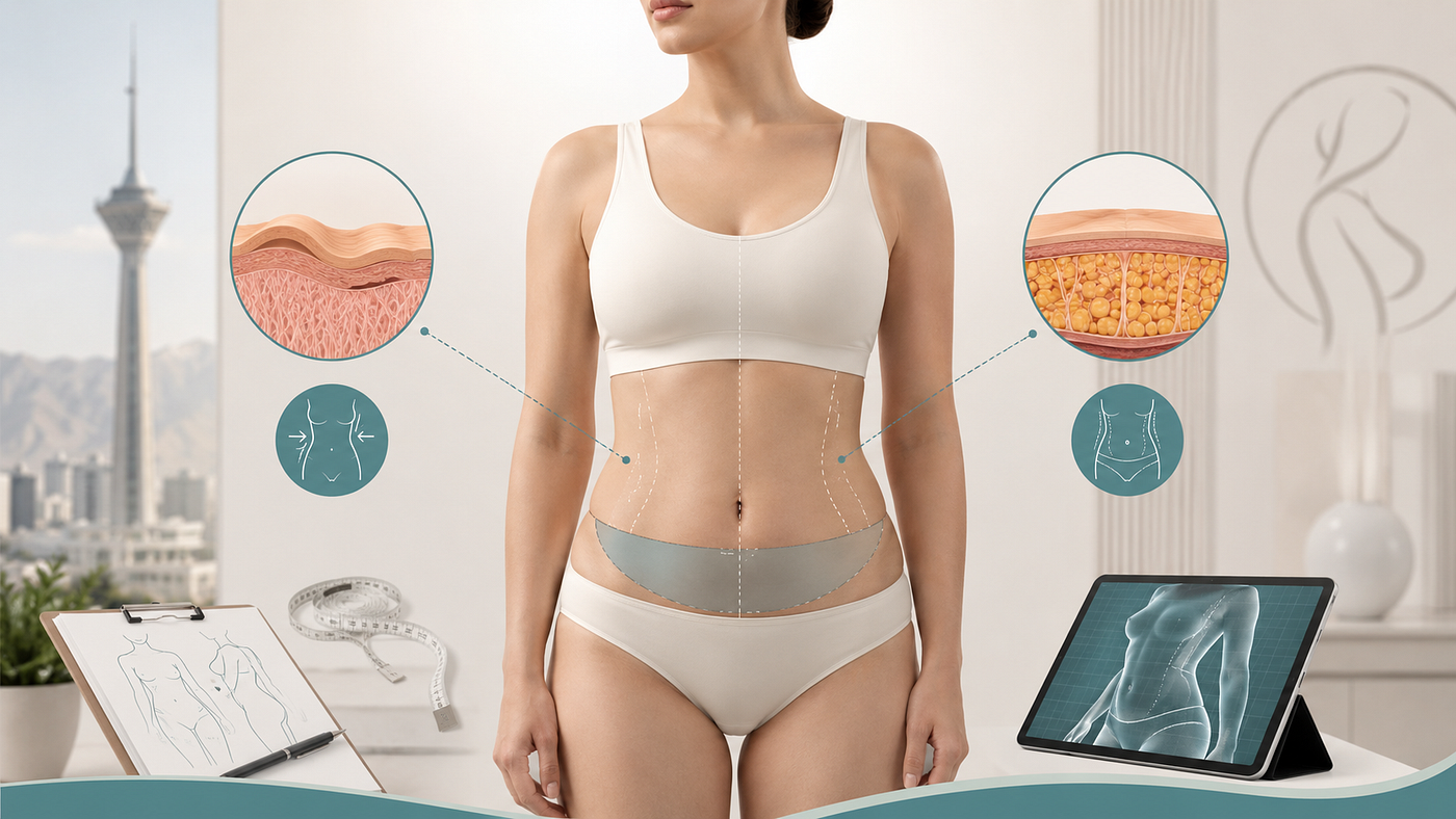 Abdominoplasty vs Liposuction in Tehran: Which Is Better for Loose Skin and Localized Fat?